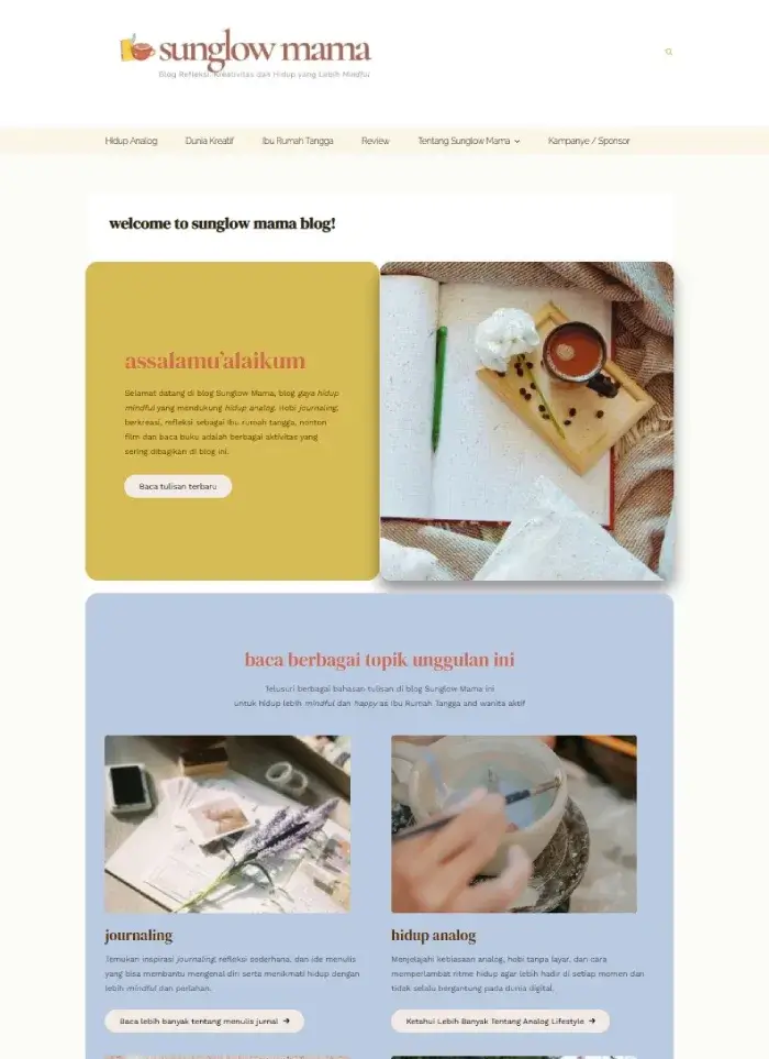 sunglow-mama-homepage-screenshot.webp